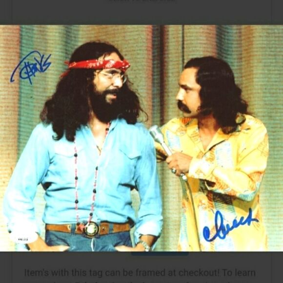 Cheech & Chong Autographed 8" x 10" Photo - Picture 1 of 2